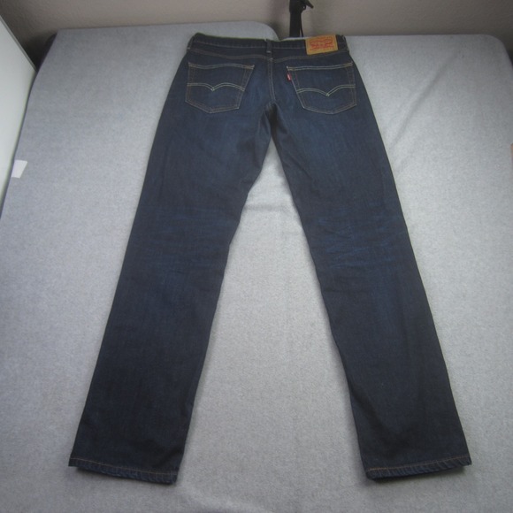 Levis 541 Jeans Mens 31x34 Blue Athletic Taper Fit Stretch Dark Wash Denim - Picture 3 of 16